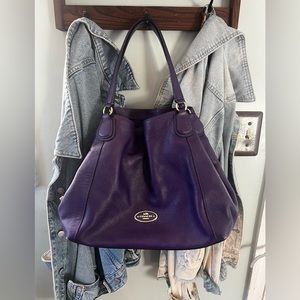 Coach Shoulder Bag peddle leather